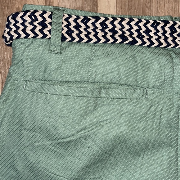 Men’s Free People sage green shorts with woven fabric belt, size 30 - Picture 6 of 10